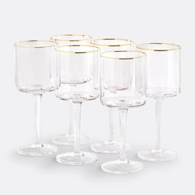 Set van 6 wijnglazen, Coblice