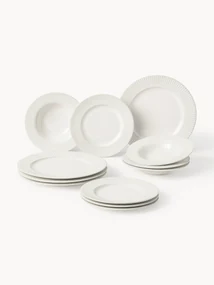 Serviesset Goya van porselein, 4 personen (12-delig)