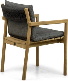 Tuinstoel Teak Old teak greywash Santika Suka