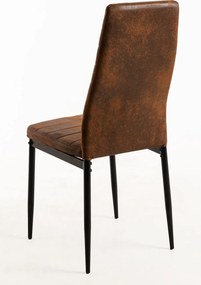 Set 4 Lauter Kunstlederen Stoelen