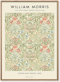 Ingelijste digitale print Woodland Weeds