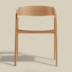 Eiken Stoel Van Gebogen Hout