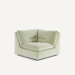 Modulaire 90° hoek in stonewashed fluweel, GIULIANO