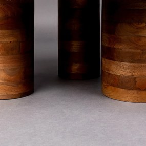 Dutchbone Suki Bijzettafel Set Organisch Marmer - 73 X 41cm.