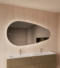 Gliss Design Thalia badkamer spiegel met verlichting 160x82cm