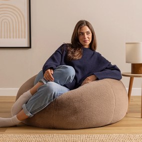 Cloudy Zitzak Vegan Bont - Mocha Bruin