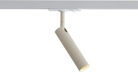 Moderne spot beige met wit voor railsysteem 1-fase - Iconic Ivy