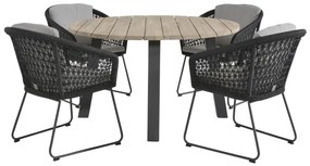 Taste by 4SO Ronde Tuintafel - Derby - Ø 130 cm - Teak / Aluminium - Taste by 4SO