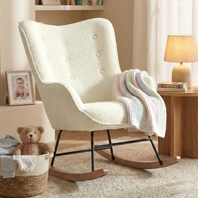 Schommelstoel Teddy Creme