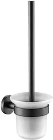 Plieger Vigo toiletborstel met glas mat zwart