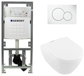 Villeroy & Boch subway 2.0 toiletset diepspoel inclusief ViFresh plus quickrelease en softclose zitting afdekplaat wit 0701131/0124060/0700518/sw60341/
