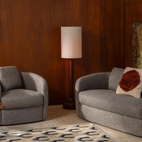 Dutchbone Jones Retro Design Vloerlamp Walnoot