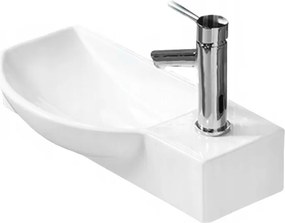 Mexen Hugo linkse opbouw wastafel 50 x 23 cm, wit - 21255000L
