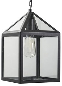 Industriële buiten hanglamp zwart IP23 - Amsterdam