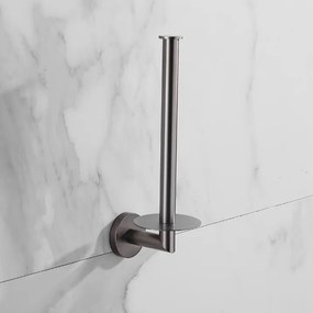 Saniclear Iron dubbele reserve rolhouder verouderd ijzer - gunmetal