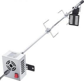 VEVOR speenvarkengrill lamsgrill 100,6 cm, 12 kg roestvrijstalen draaispitgrill 9 W, lamsgrill BBQ grill grillwagen barbecue, grote spitgrill geschikt voor kalkoenvlees, ham etc.