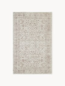 Handgeweven in- & outdoor vloerkleed Tiara met vintage patroon