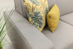 Boavista Sunbrella loungebank chaise longue - Nature Grey - 2-delig - links