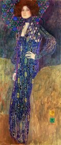 Kunstreproductie Emilie Floege (1902), Gustav Klimt