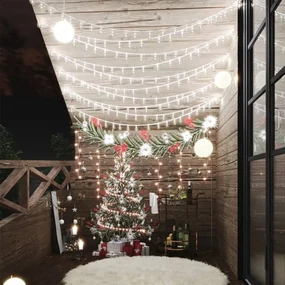 vidaXL Lichtsnoer met 400 LED's 8 functies koudwit 40 m