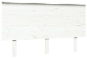 vidaXL Hoofdbord 139x6x82,5 cm massief grenenhout wit