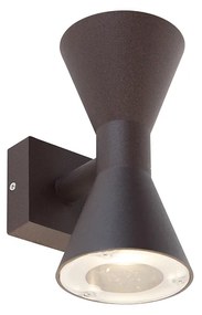 Moderne wandlamp roestbruin 2-lichts - Rolf Modern, Industriele / Industrie / Industrial GU10 IP44 rond Binnenverlichting Lamp