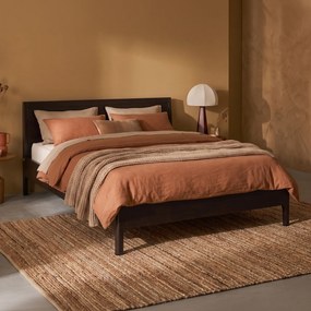 Kare Design Brooklyn Walnut Walnoot Bed Massief Mangohout 180 Cm