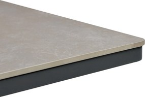 Tuintafel   90 x 90 cm  Grijs   Tivano in hoogte verstelbare