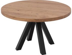 Goossens Eettafel Blade, Strak blad rond 110 x 110 cm 6 cm dik