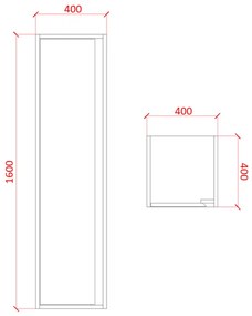 SaniGoods Sally Kolomkast 160cm Wit Mat