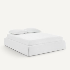 Bedframe met afneembare hoezen, boxfunctie, met gemonteerde lattenbodem, CONNOR