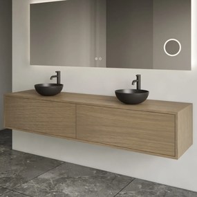 Gliss Design Joa badmeubel met 2 lades 200cm ash grey