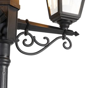 Buitenlamp Klassieke lantaarn zwart 3-lichts IP44 - Capital Klassiek / Antiek E27 IP44 Buitenverlichting