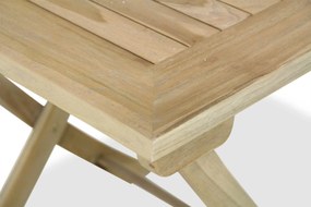 Tuinset 2 personen 80 cm Teak Taupe Garden Collections Birmingham/Derby
