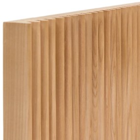 Kave Home Beyla Bed Hoofdbord 160 Cm Latjes Eiken Hout