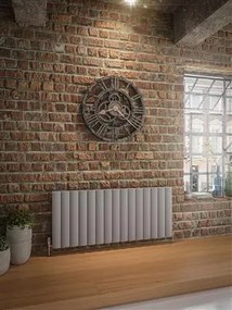 Eastbrook Guardia radiator 140x60cm aluminium 2400W grijs mat