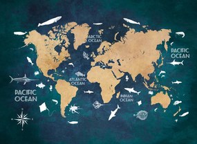 Ilustratie World map 3, Justyna Jaszke