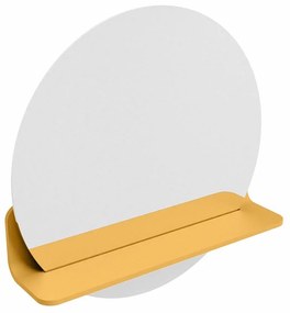 Mondiaz Spot spiegel rond Ø50cm met planchet ocher