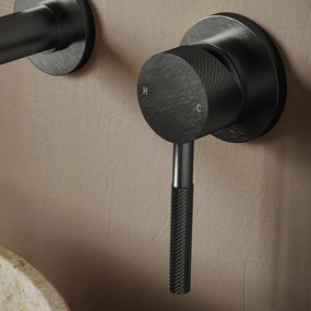 Saniclear Iron Curved hendel voor inbouw wastafelkraan en staande badkraan (SK24863 en SK24872)