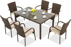 Milaan technorattan tuinset