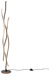 Design vloerlamp zwart met zilver incl. LED dimbaar - Blaze Design Binnenverlichting Lamp