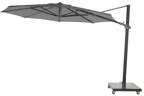 4 Seasons Outdoor Siesta PREMIUM parasol met antraciet doek Ø 350 cm  Parasol    antraciet weerbestendig