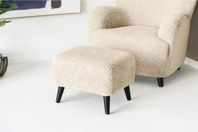 Lunaro Lounge Poef Teddy - Light Brown