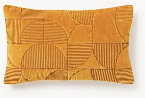 Geborduurde kussenhoes Verina met geometrisch patroon