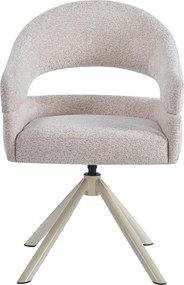 Eetkamerstoel Met Open Rug Beige Beige