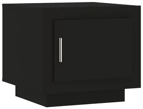 vidaXL Salontafel 51x50x45 cm bewerkt hout zwart