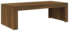 vidaXL Salontafel 110x50x35 cm bewerkt hout bruineikenkleurig