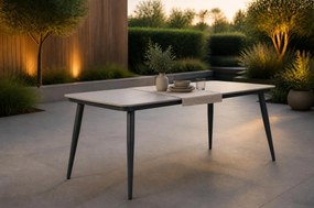 Dining Tuintafel rechthoekig 180 x 90 cm Grijs Vienna