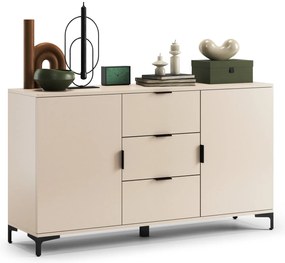 Kast LANA 04 beige - STAANDE 2-DEURS KAST MET LADEN