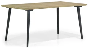 Dining Tuintafel rechthoekig 180 x 100 cm Teak Grijs Montana